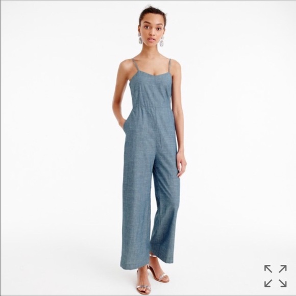 j crew chambray jumpsuit